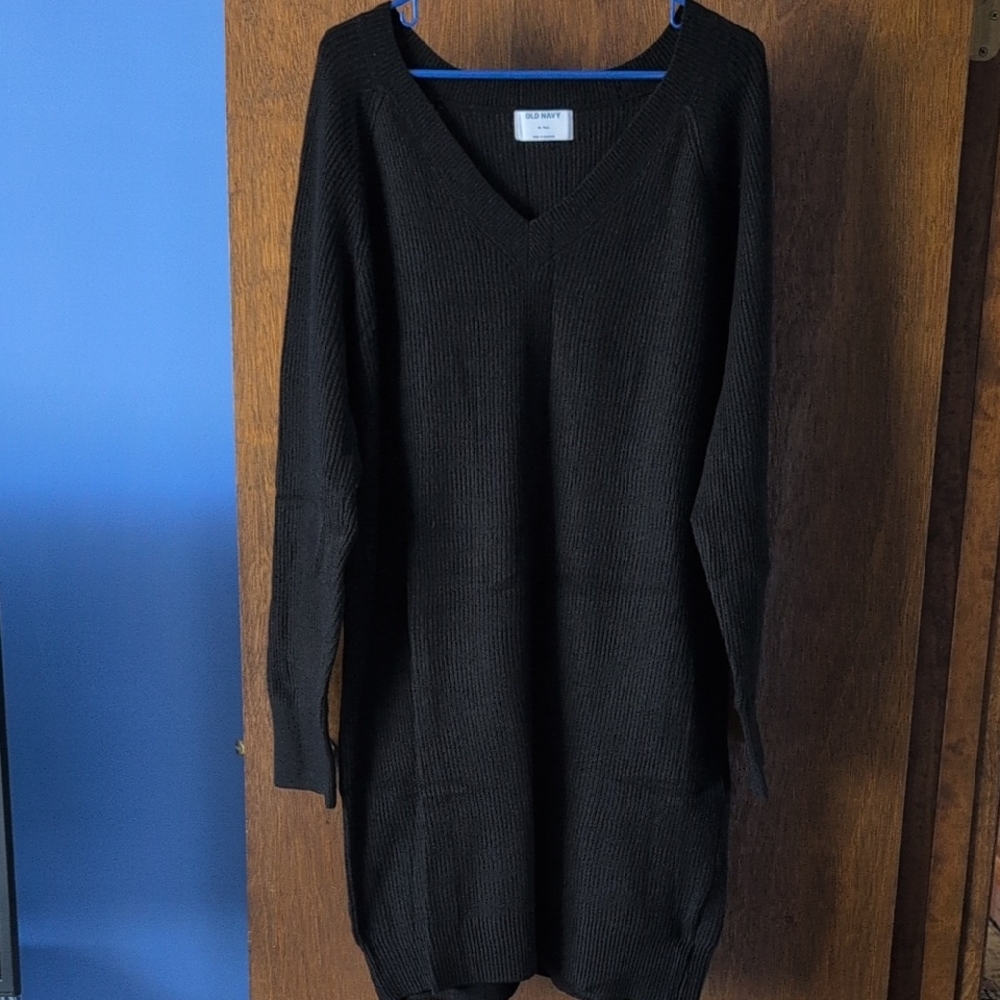 NWT Old Navy Black Sweater Dress